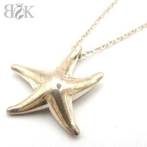 Tiffany Elsa Peretti Starfish Silver Necklace Co